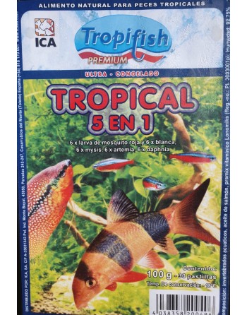 Tropical 5 en 1 para todo tipo de peces blíster de 100...