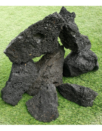 Roca volcánica negra caja de 5 kg